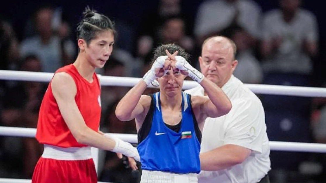 Video: Bulgarian Boxer Svetlana Staneva Makes 'X' Hand Gesture After Losing  To 'Biological Male' Lin Yu-Ting In Women's Boxing At Paris Olympics 2024