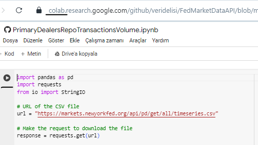 Python Code of Primary Dealers’ Transaction Volume 