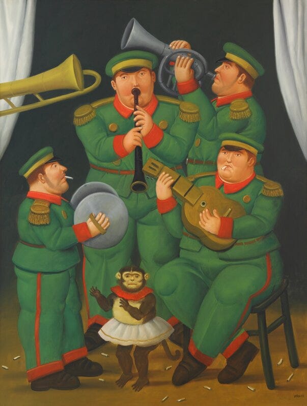 Fernando Botero, ‘Circus Band ’, 2008, Painting, Oil on canvas, Opera Gallery