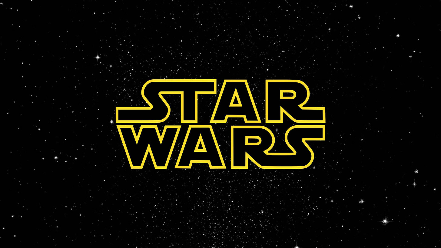 The Iconic Star Wars Logo Wallpaper | WallpapersOK