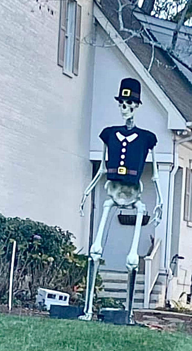 Pilgrim skeleton