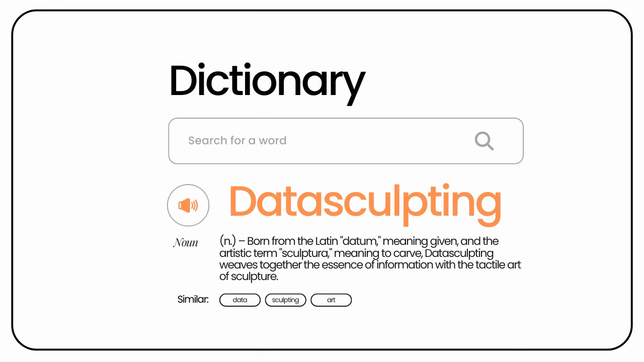 The Dictionary of Datasculpting