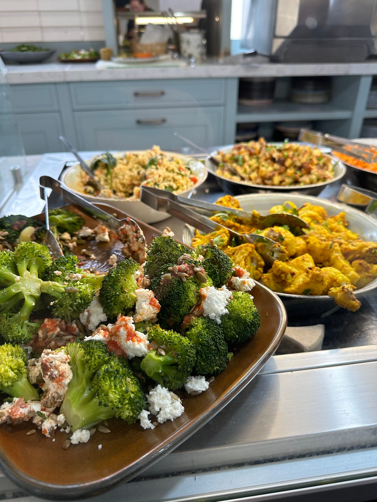 Plant-based salads piled high at Foxford