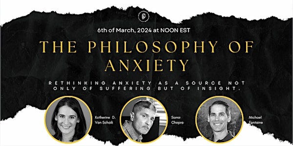 The Philosophy of Anxiety
