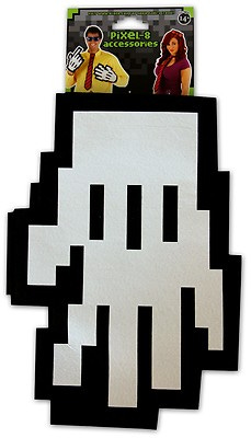 Video Gamer Pixel-8 Costume Gloves Nerdy Pixel Hand Mouse Pointer Cosplay  Fun | eBay