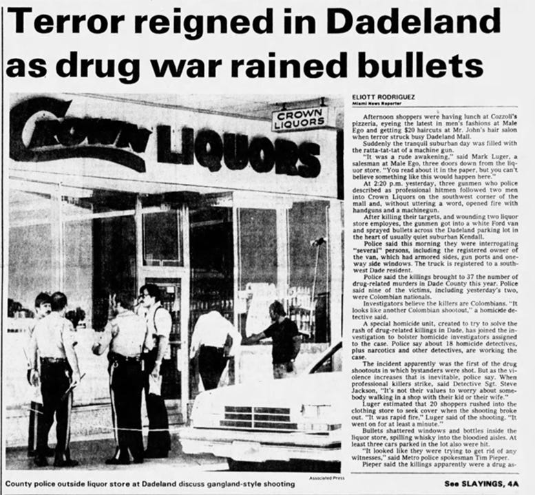 Headline in the Miami News on July 12, 1979.