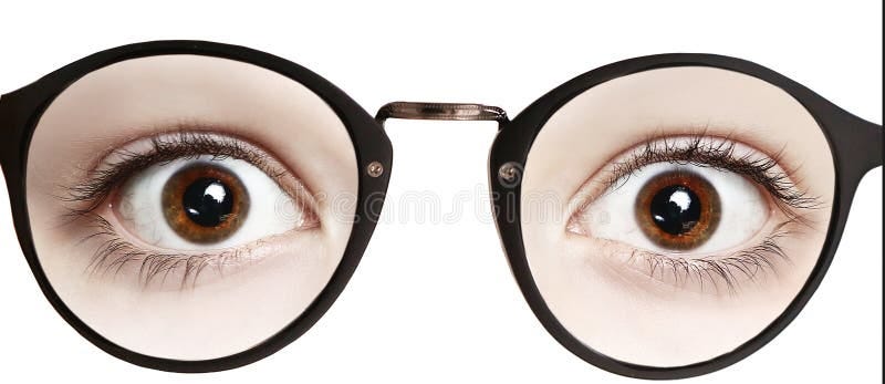 Close Up Photo of Boy Eyes Wide Open in Glasses Stock Photo - Image of laser, eyeglasses: 103093976