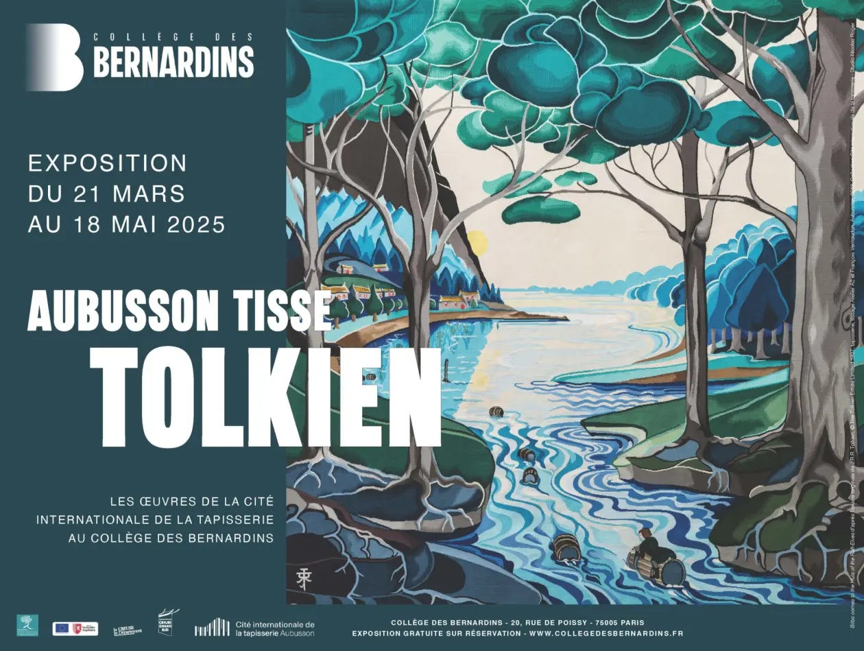 Affiche de l'expo Aubusson tisse Tolkien