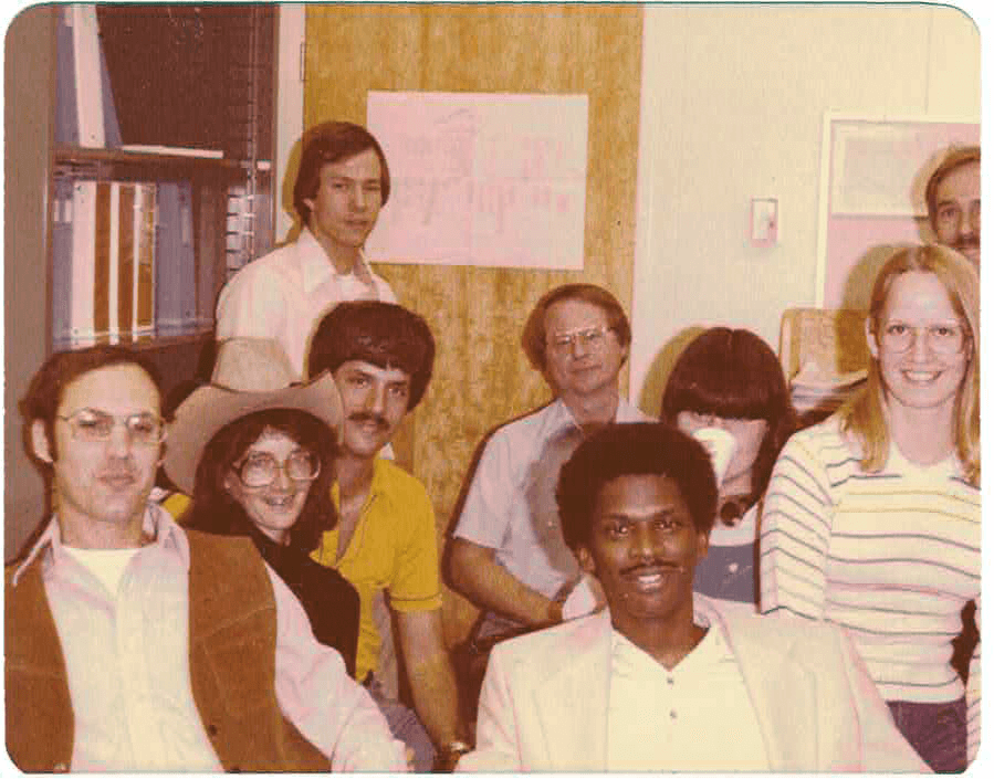 Image: Lonnie Johnson (bottom right) with colleagues at NASA’s Jet Propulsion Laboratory.