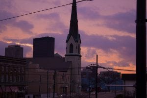 Sunset over Dayton OH 