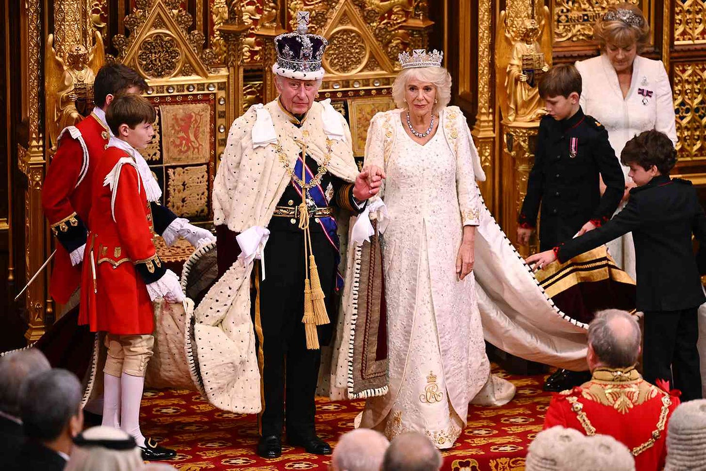 King Charles Wears Crown at First State Opening Parliament of Reign