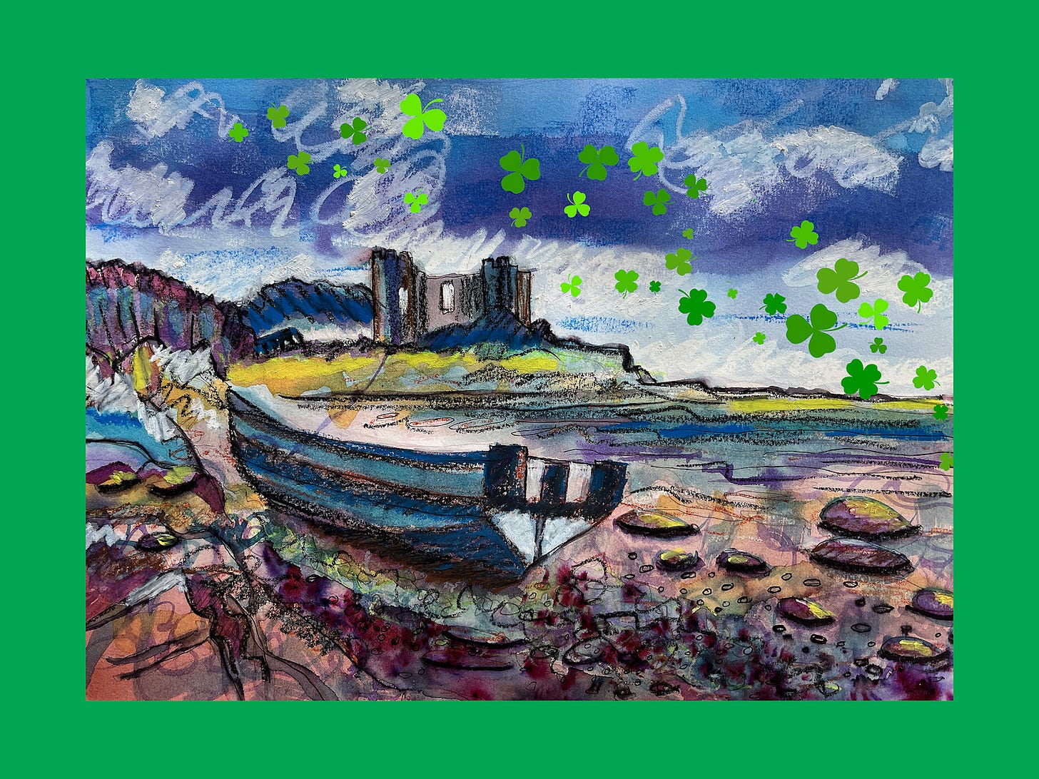 A painting of a boat on a rocky beach

AI-generated content may be incorrect.