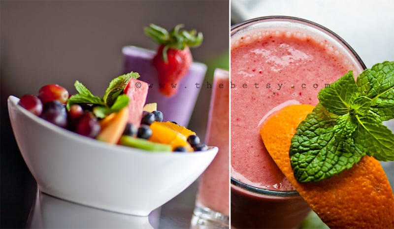 food, fruit, smoothie, protein, diner, colorful