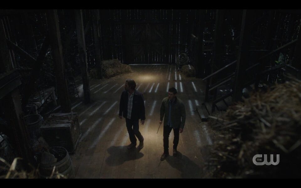 Supernatural Finale Carry On Dean Sam Winchester barn before death