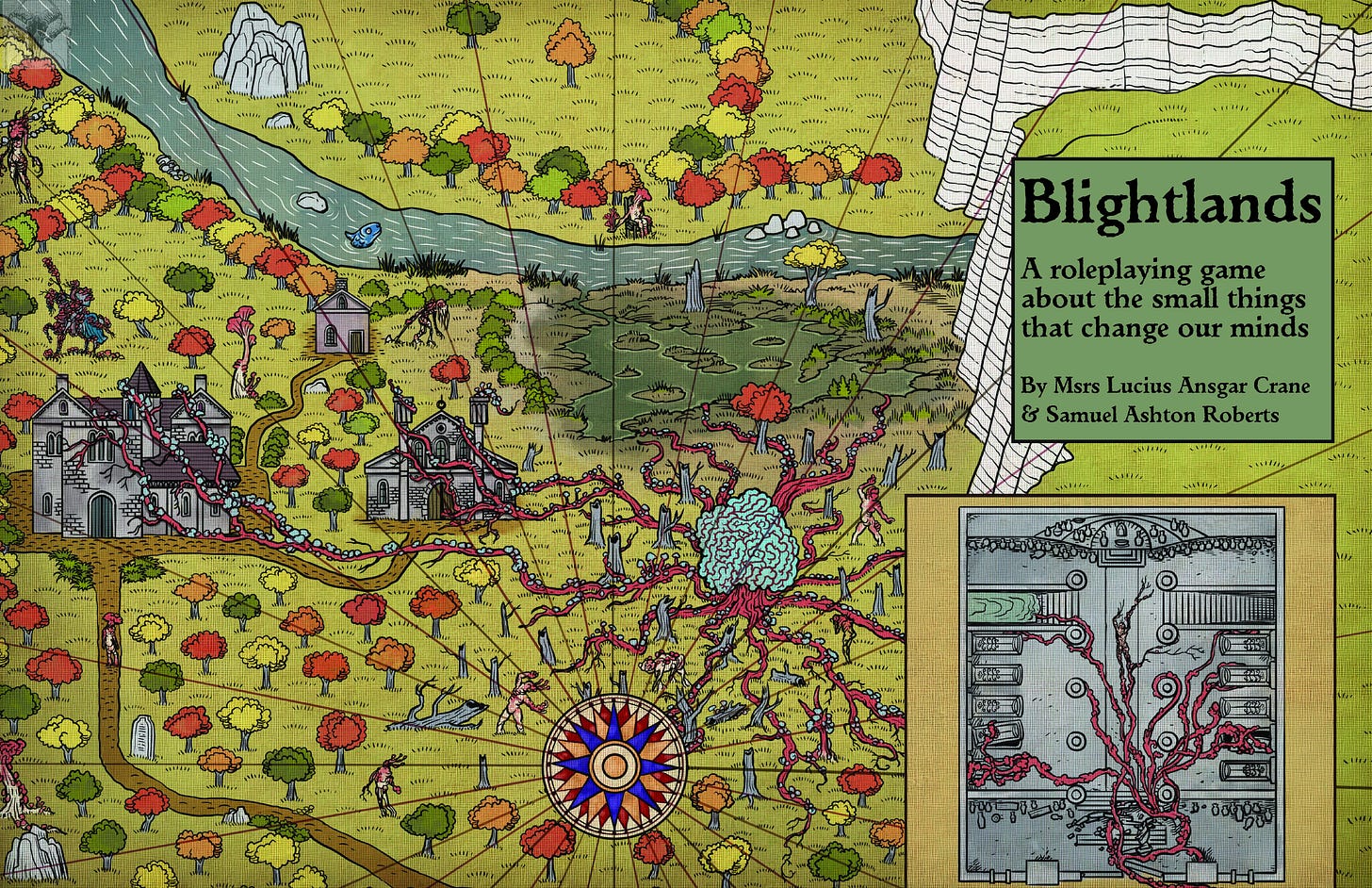 Blightlands map by Kurt Komoda