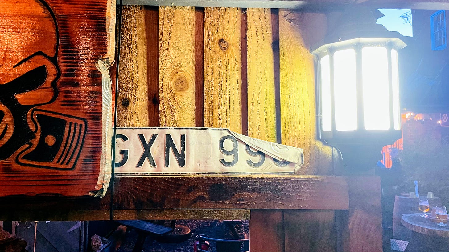 Swedish number plate acquired from the floor in Sweden during the Saddle Life 2017 Scandinavia tour
