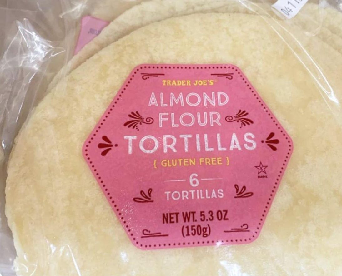 almond flour tortillas from trader joes