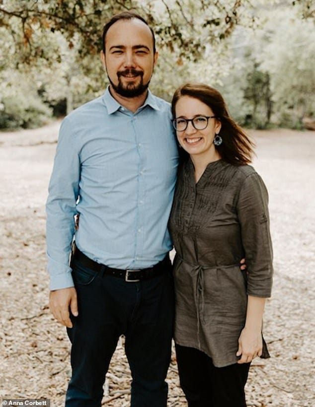 Ryan Corbett, 40, (above with wife Anna) was captured last year while visiting Afghanistan, but his plight was not publicly disclosed until Tuesday