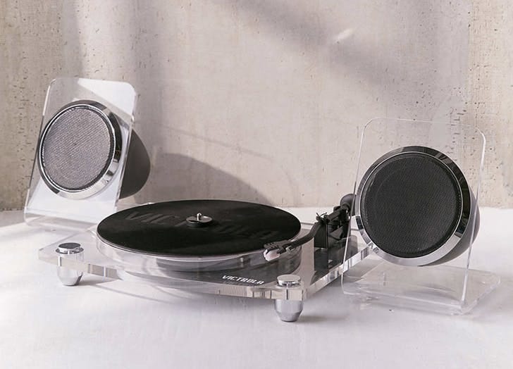 acrylic turntable record player with speakers hot tech toys