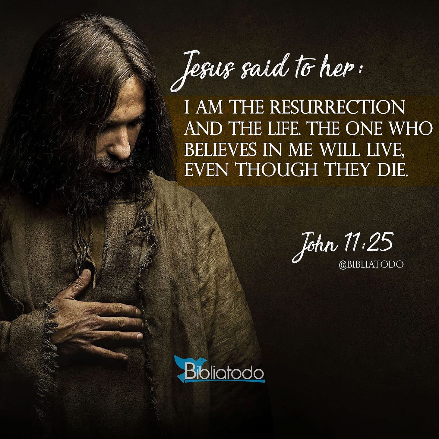 Jesus said to her I am the resurrection and the life - CHRISTIAN PICTURES