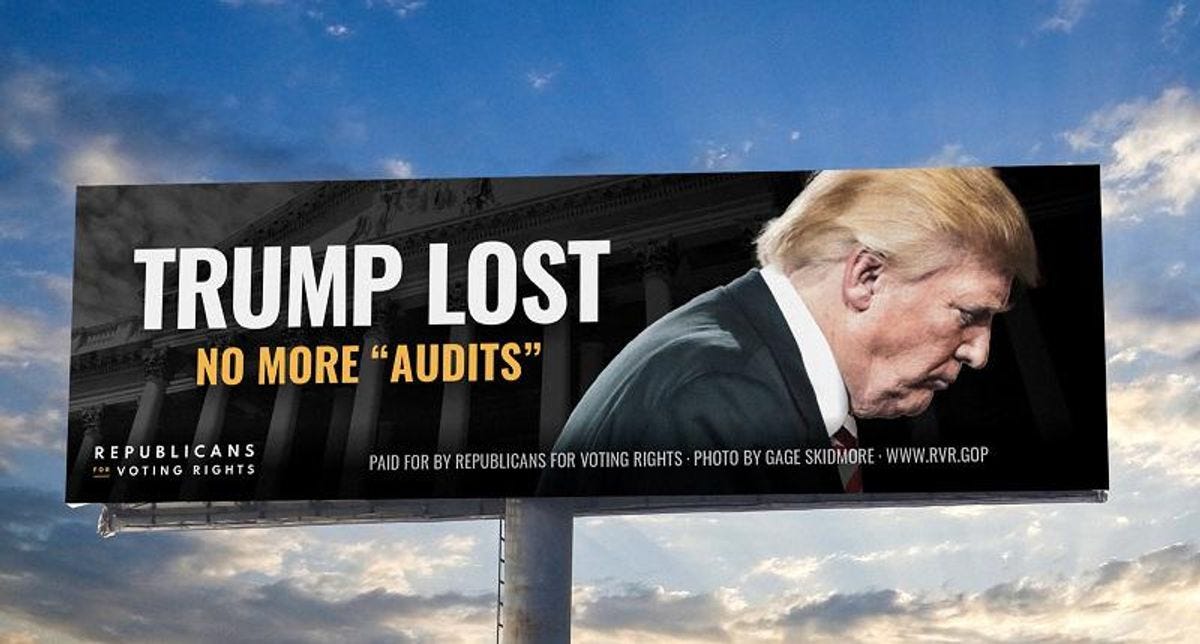 'You lost': Billboards by 'leftist vermin' target Trump at South Carolina event