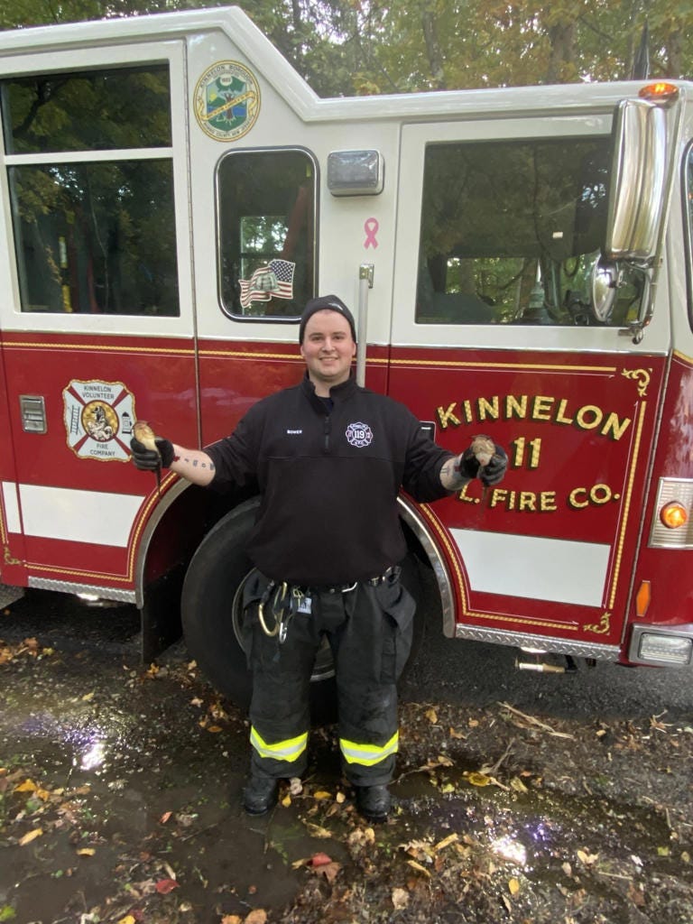 Lt. Justin Bower of the Kinnelon Fire Department