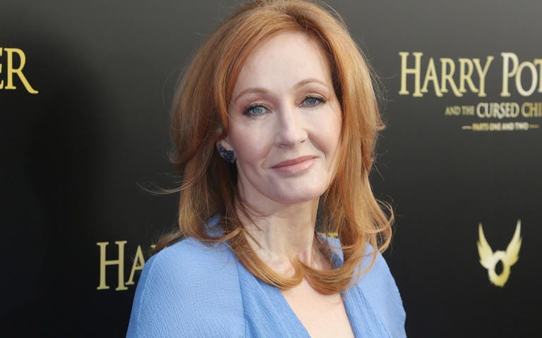 JK Rowling had also criticised celebrities who 'used their platforms to cheer on' the transitioning of children - BRUCE GLIKAS/FILMMAGIC