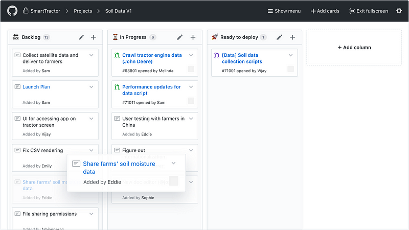 Github project management