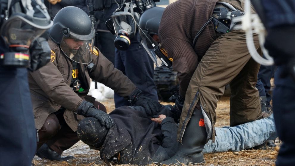 Dakota Access pipeline protest site cleared after police in riot ge ...