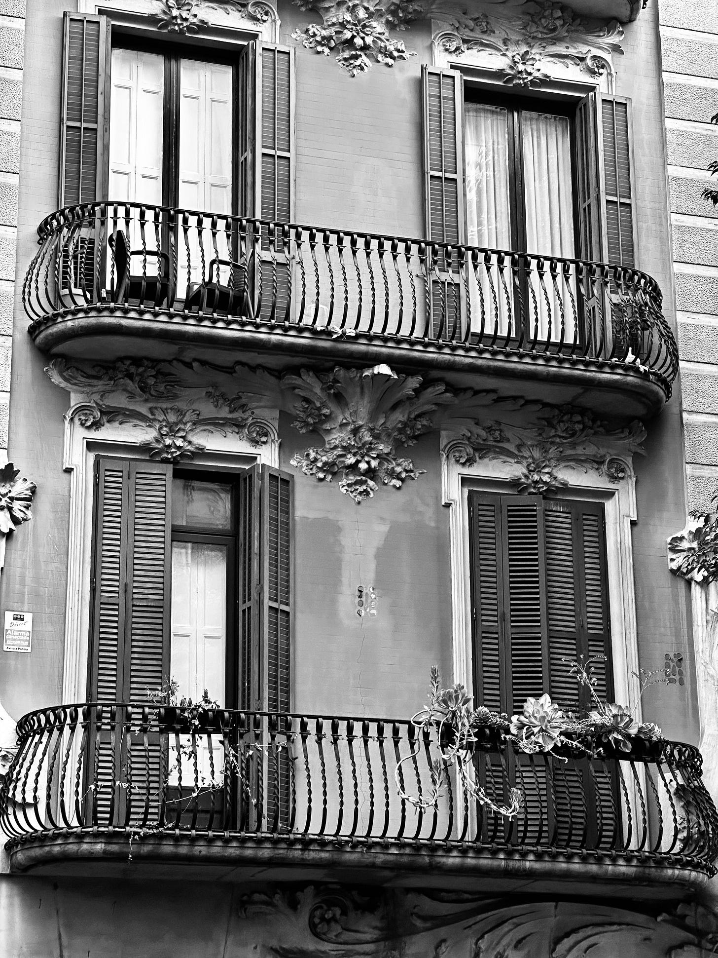 Monochrome photography from Barcelona in Spain