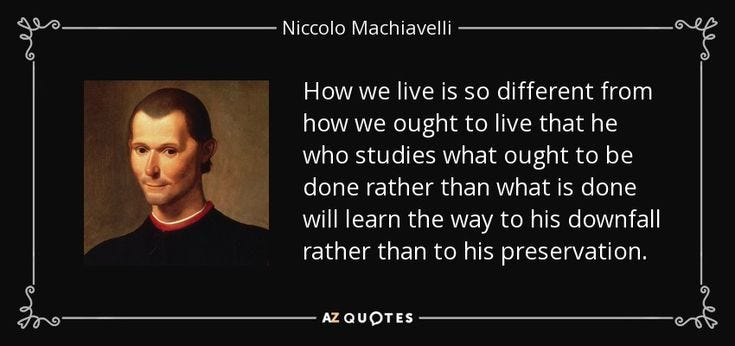 Niccolo Machiavelli Quote