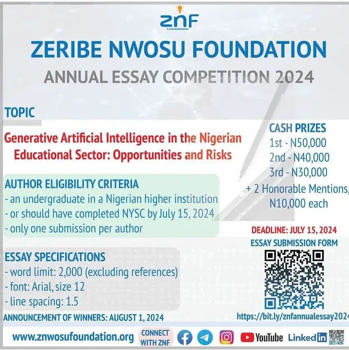 essay competition for nigerian students