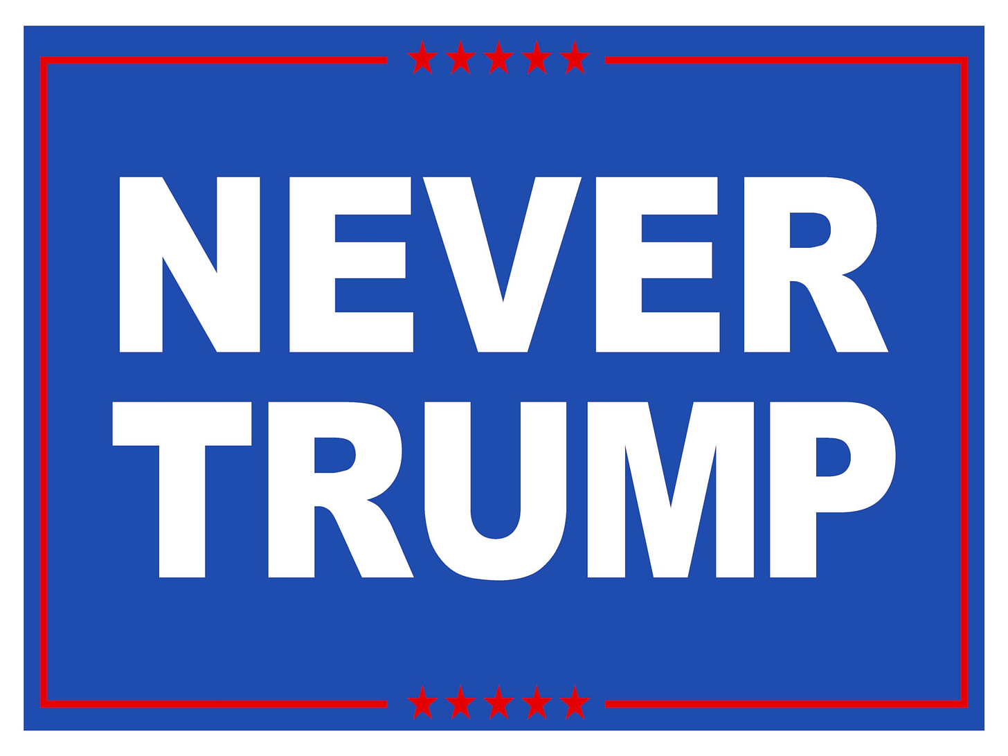 Amazon.com : Never Trump 2024 - Anti-Trump 18X24 inch 2-Sided Yard Signs  with Stakes (4) : Patio, Lawn & Garden