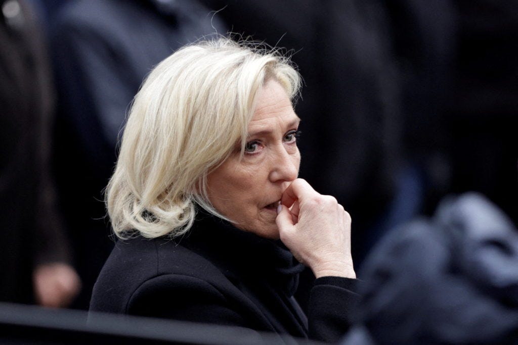 French far-right leader Marine Le Pen barred from seeking public office for  five years after embezzlement verdict | PBS News