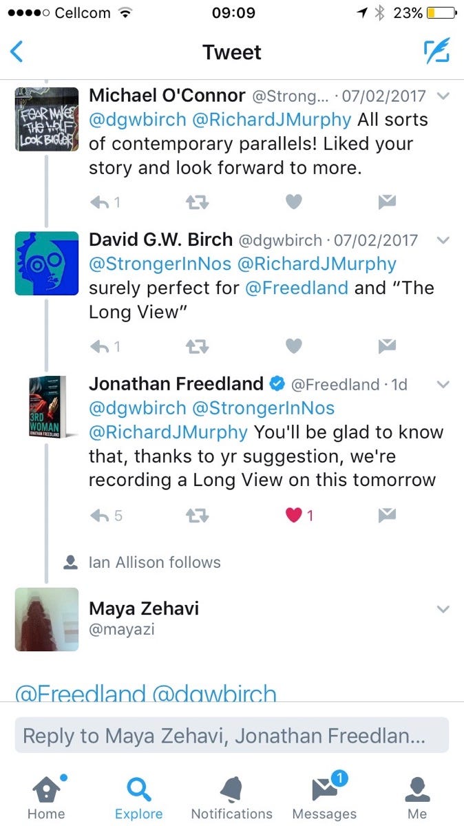 Freedland Twitter