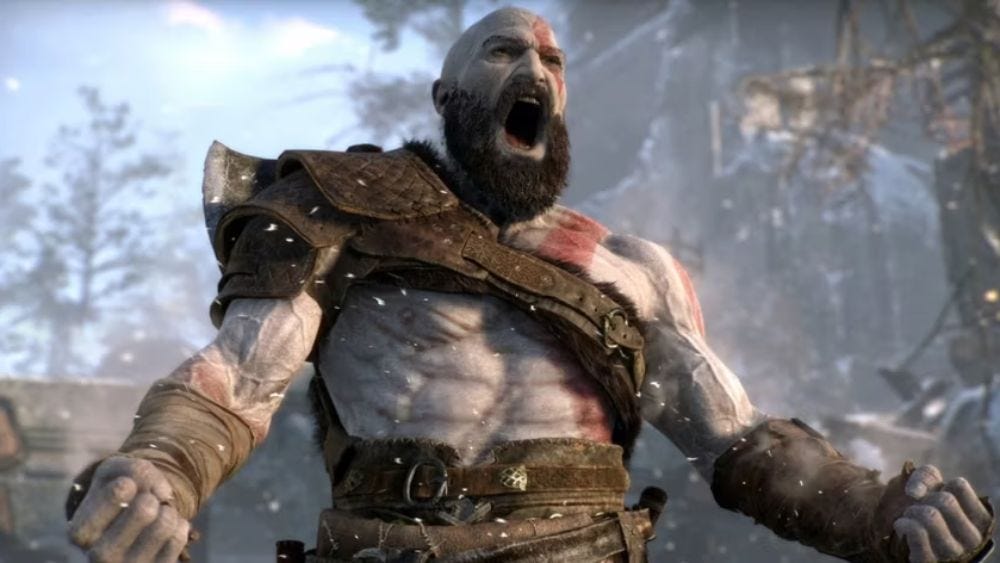 Kratos yelling