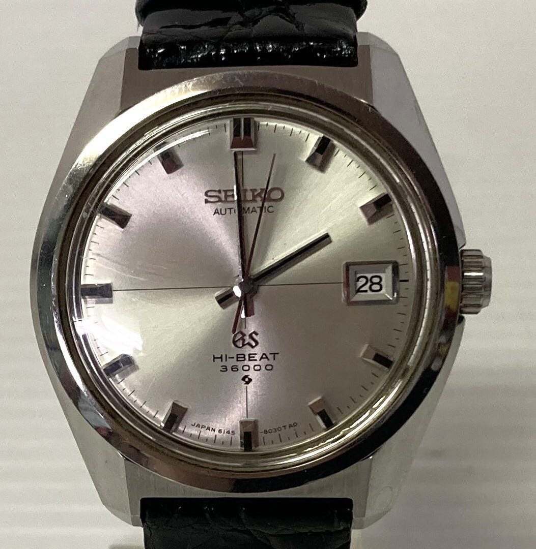 ★☆GRAND SEIKO Grand Seiko HI-BEAT 36000 Hi-Beat 6145-8000 Automatic Men's Watch Working Case☆★