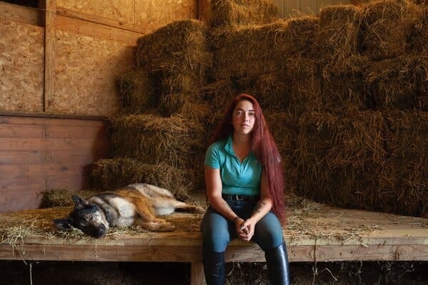 The Marine Corps deemed Shmorgoner unfit for service because of her PTSD in May. She now works as a horse trainer at Hidden Brook Stables in Maryland.