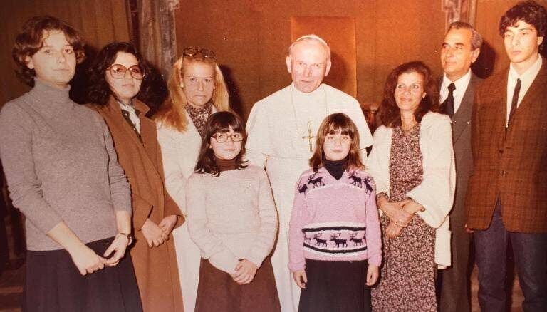 Pope John Paul II With The Orlandi Family