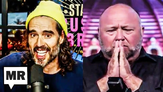 Alex Jones Joins DESPERATE Russell Brand For Some God Grifting