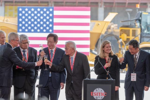 Biden Joins Tim Cook to Hail TSMC's $40 Billion US Chip Venture