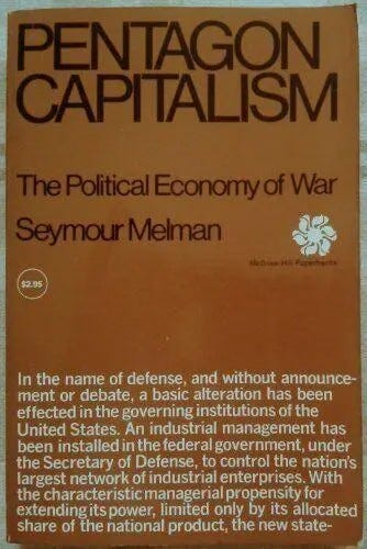 May be an image of text that says 'EconomyofW $2.05 In the name of defense, and without announce ment or debate, a basic alteration has been effected in the governing institutions of the United States. An industrial management has been installed in the federal government under the Secretary of Defense, to control the nations largest network of industrial enterprises. With the characteristicmanagerial propensity for extending its power, limited only by its allocated share of the national product, the new state-'