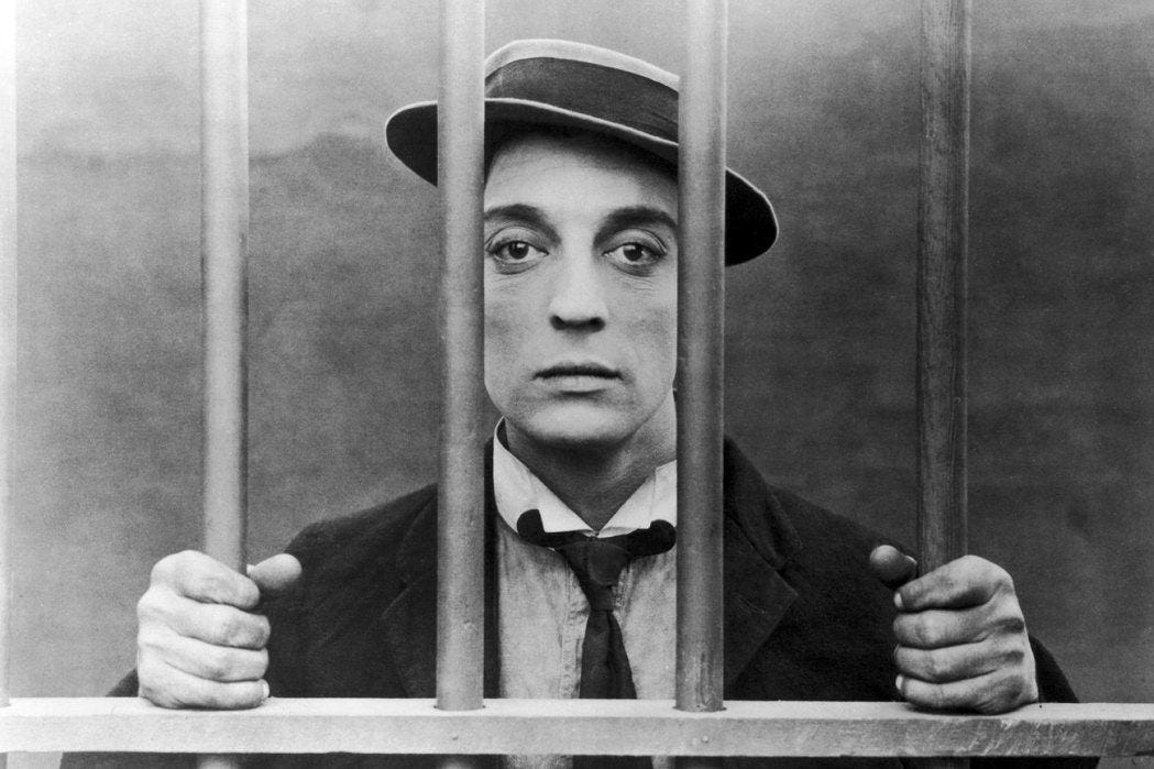 Buster Keaton in jail