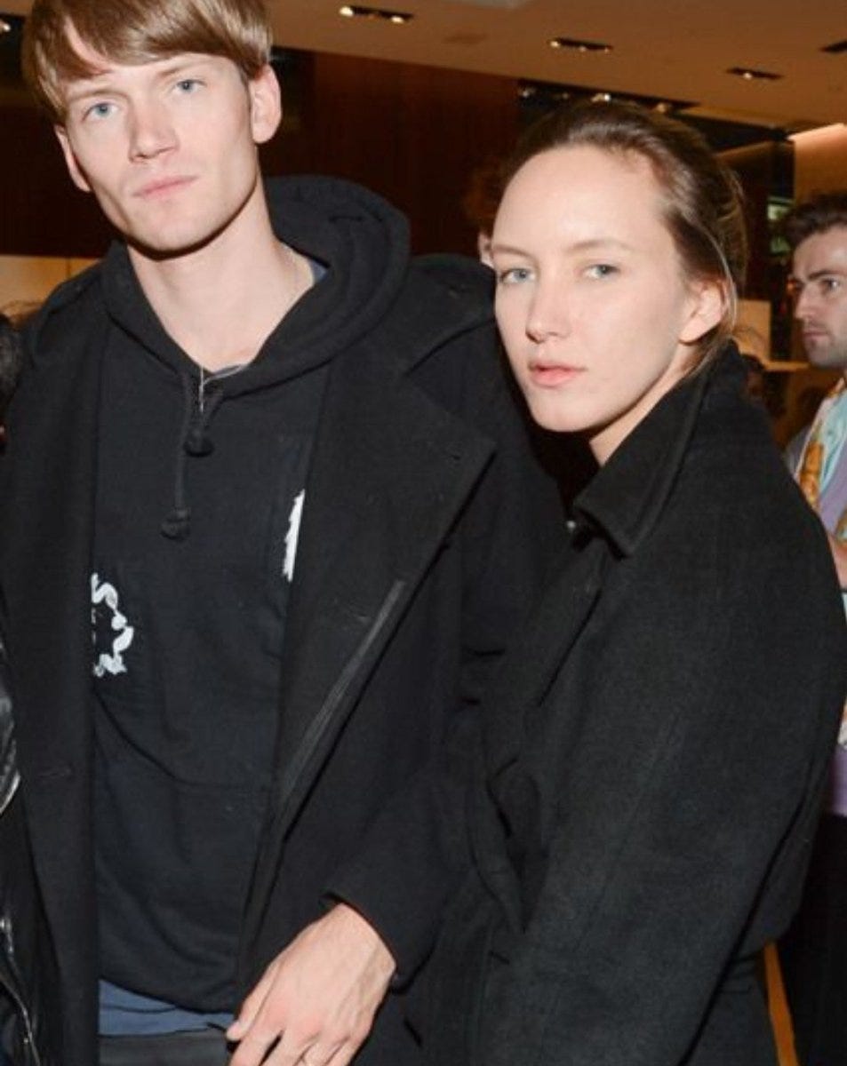 Rachel Chandler is married to Tom Guinness, of the famous Anglo Irish brewing family. Tom has a very flamboyant sister Daphne Guinness. Here is Tom and Daphne attending a preview of " The Boom Boom Room" at The Standard Hotel in 2009