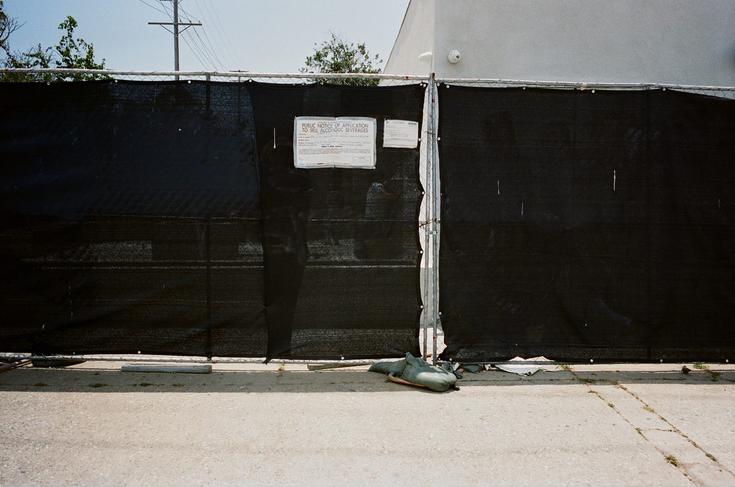 Beethoven's public notice to sell alochol, pasted outside the construction site