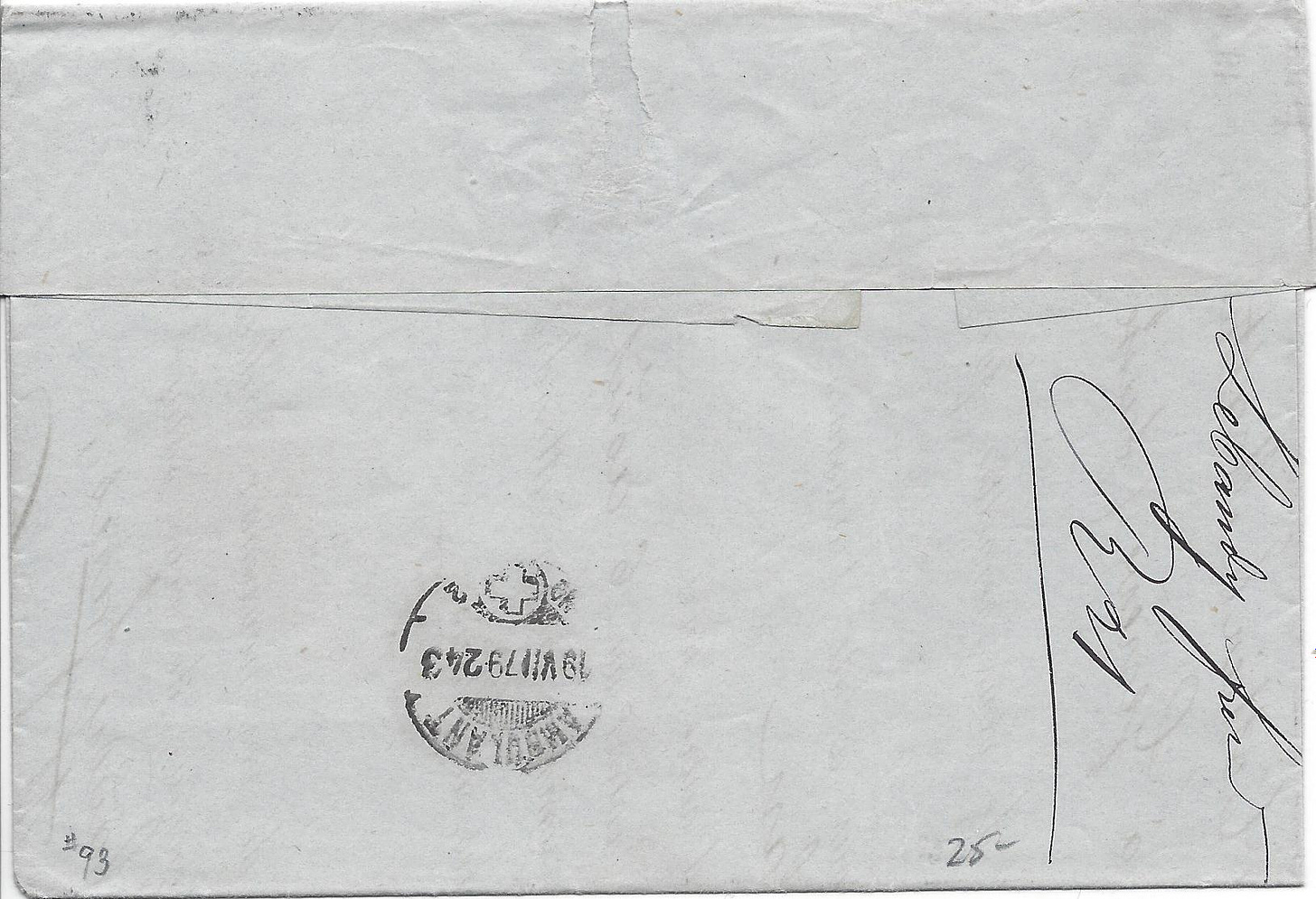reverse of the France to Switzerland cover