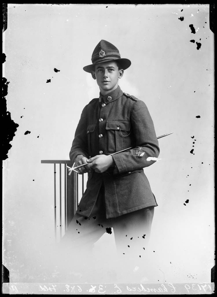 Portrait of a soldier: E Chambers