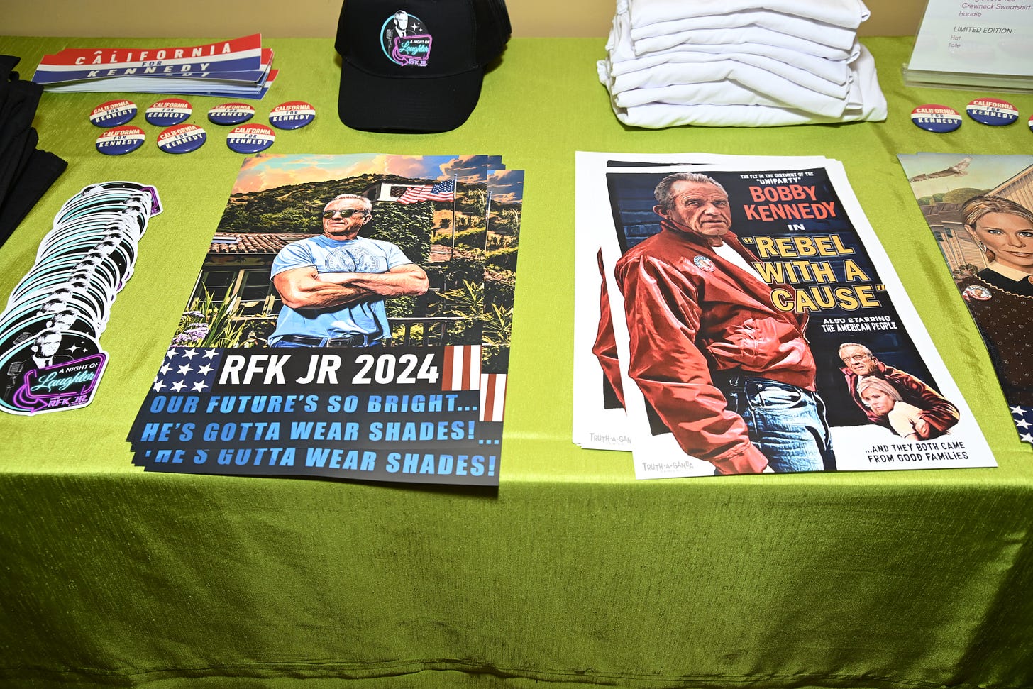 Merchandise at Million Dollar Theater on February 21, 2024 in Los Angeles, California. (Photo by Michael Tullberg/Getty Images.)