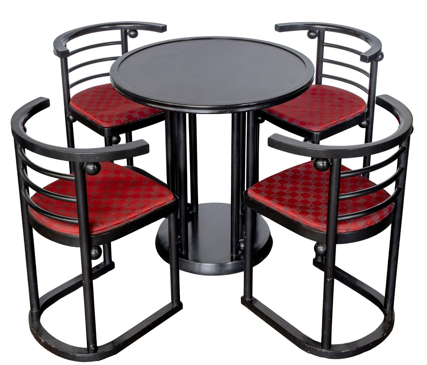 Thonet 'Kabaret Fledermaus' Cafe Table and Chair Set