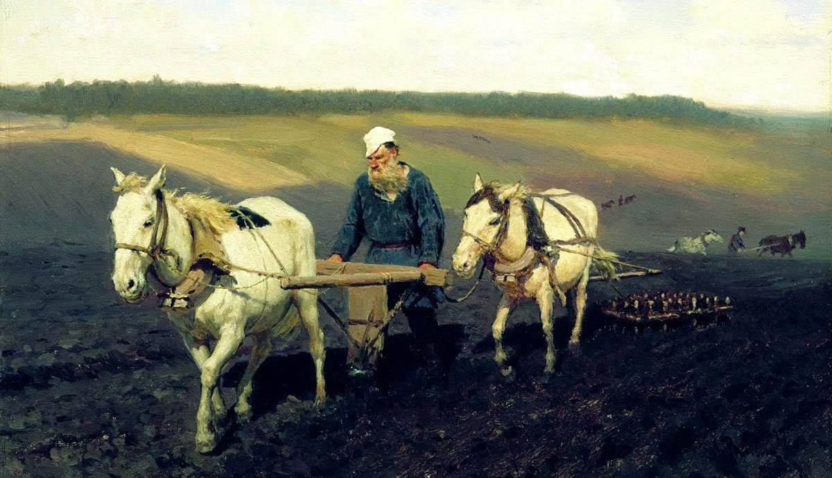 leo tolstoy ploughed field
